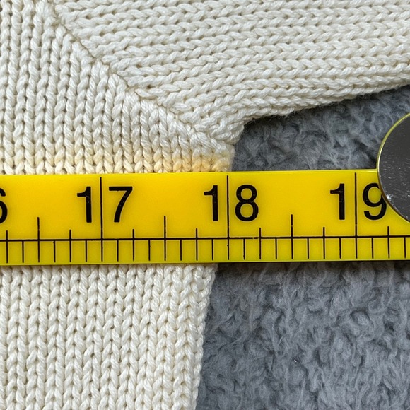 Polo Ralph Lauren Boys Cream Knit Cotton Crewneck Sweater Size 7 VTG NEW - Picture 7 of 9
